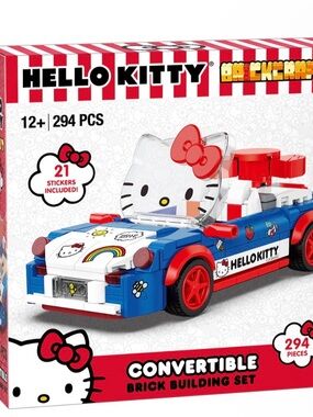 Sanrio Hello Kitty Brickcraft Convertible Car Building Block Set 294 Pcs SEALED